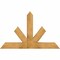 Ekena Millwork Saratoga Rough Sawn Timber Gable Bracket, Western Red Cedar, 60"W x 38"H x 6"D x 6"F, 15/12 Pitch GBW060X38X0606SAR00RWR - alternate 1
